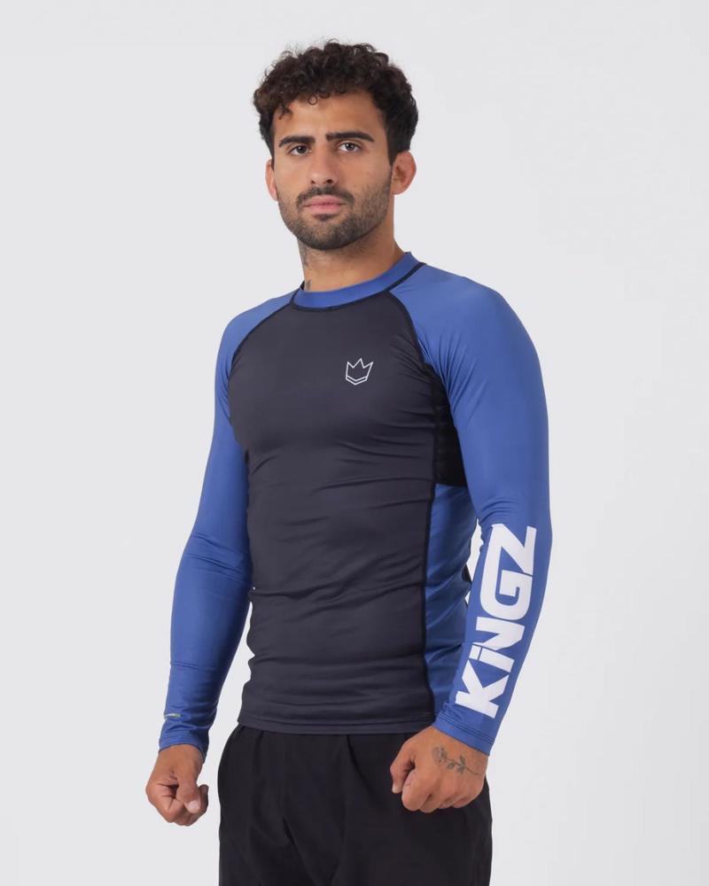 KINGZ Ranked Performance V2 L/S Rashguard-blue